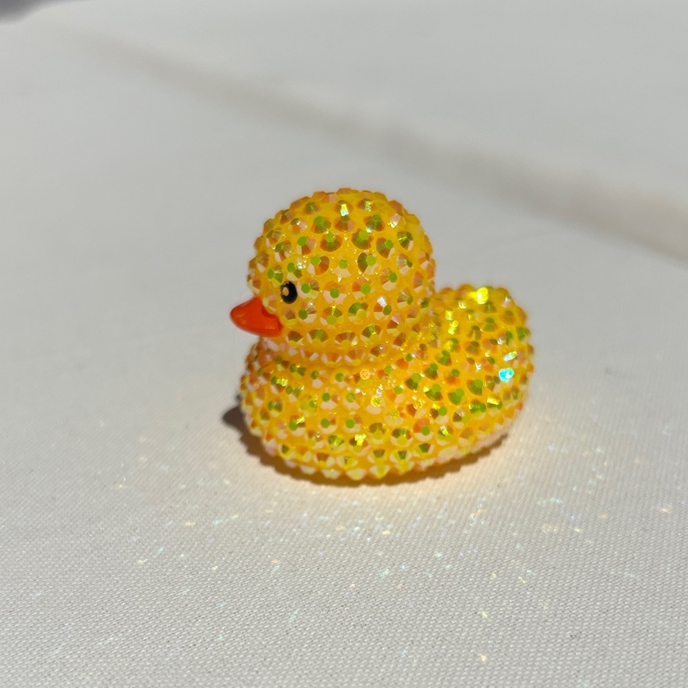 Yellow Bedazzled Rubber Duck